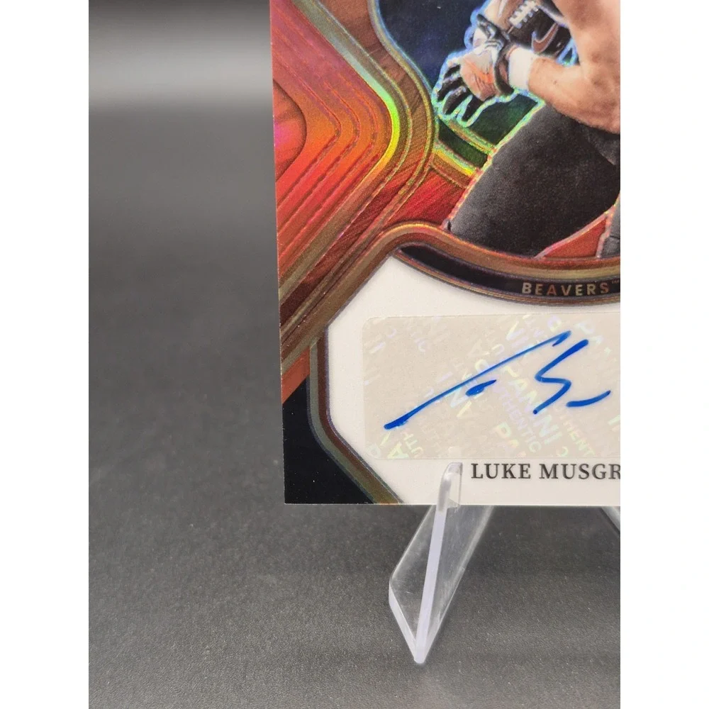 2023 Select Draft Picks Luke Musgrave #RS-LMU Rookie Autograph Red Prizm Packers